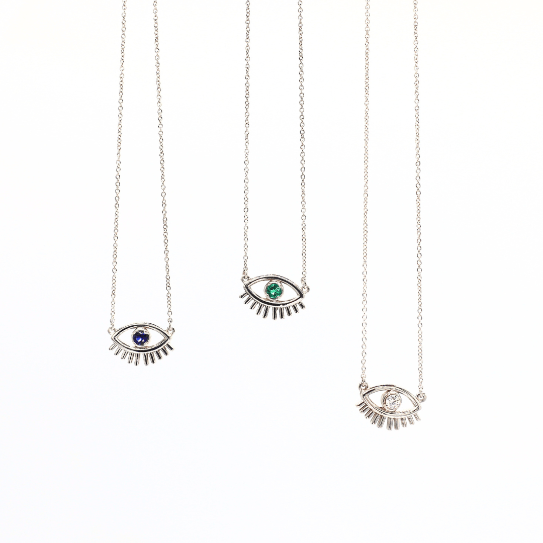 Lashy Evil Eye Necklace - Protection & Style - Lu and Lo Jewellery