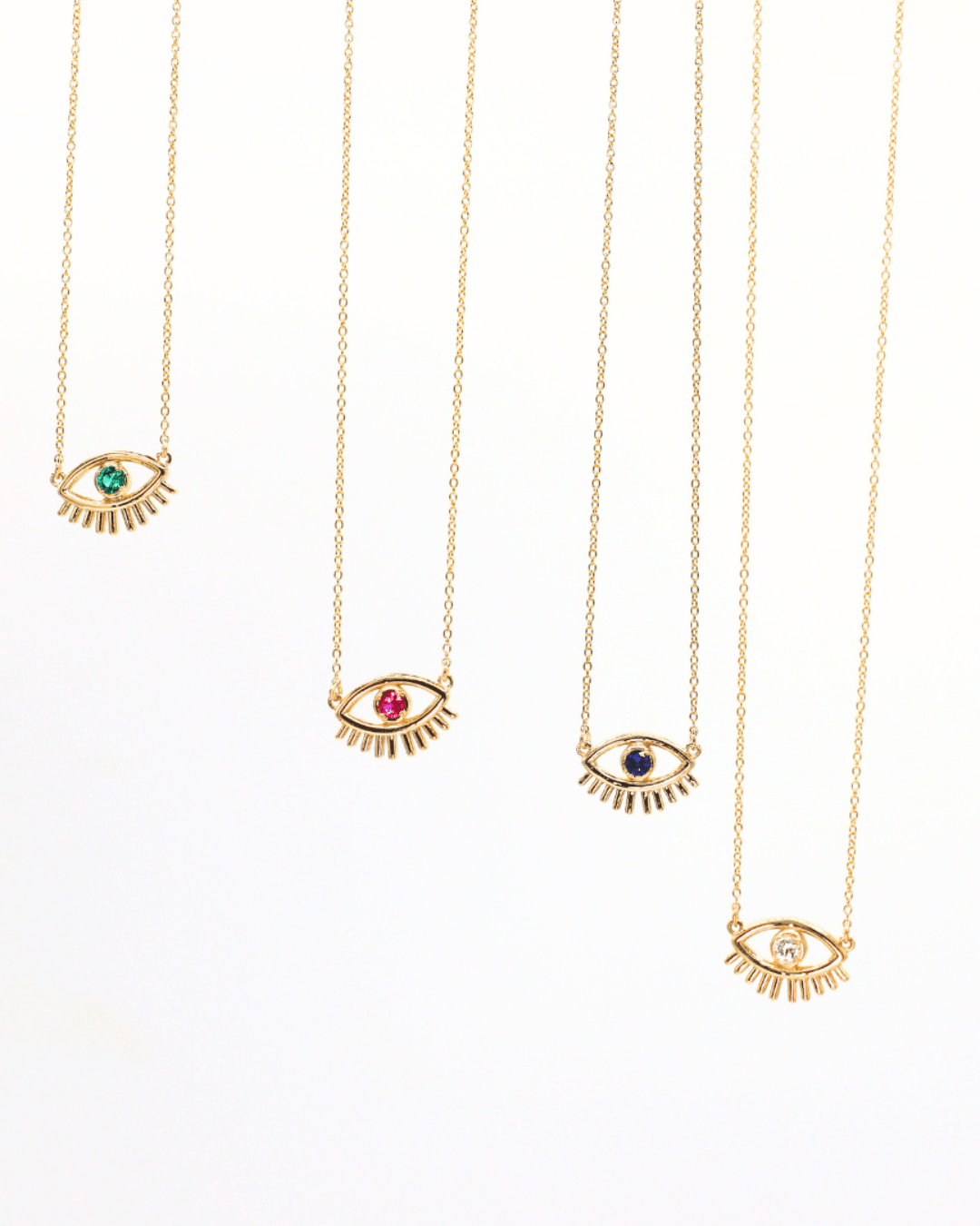 Lashy Evil Eye Necklace - Protection & Style - Lu and Lo Jewellery