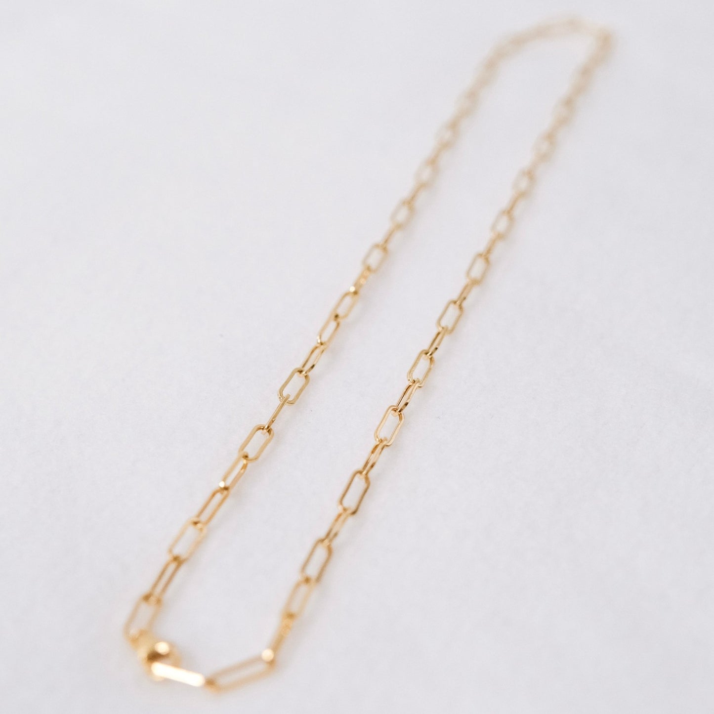Classic Paperclip Necklace - Close View