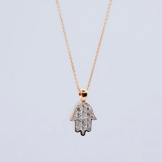 Diamond Hamsa Necklace
