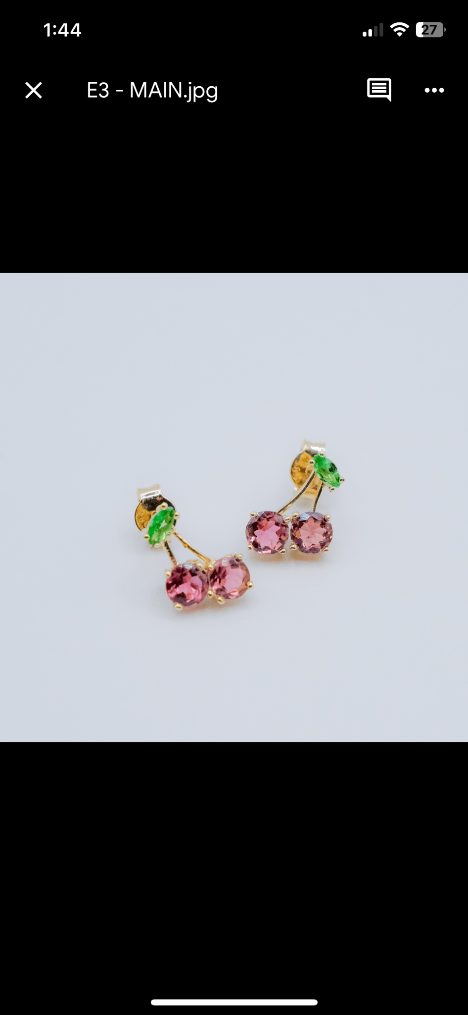 Cherry Blossom Studs - Close View 2
