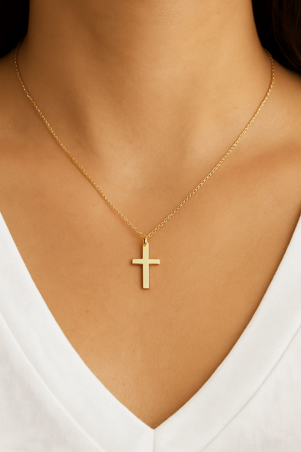 Small Faith Cross - Lu and Lo Jewellery