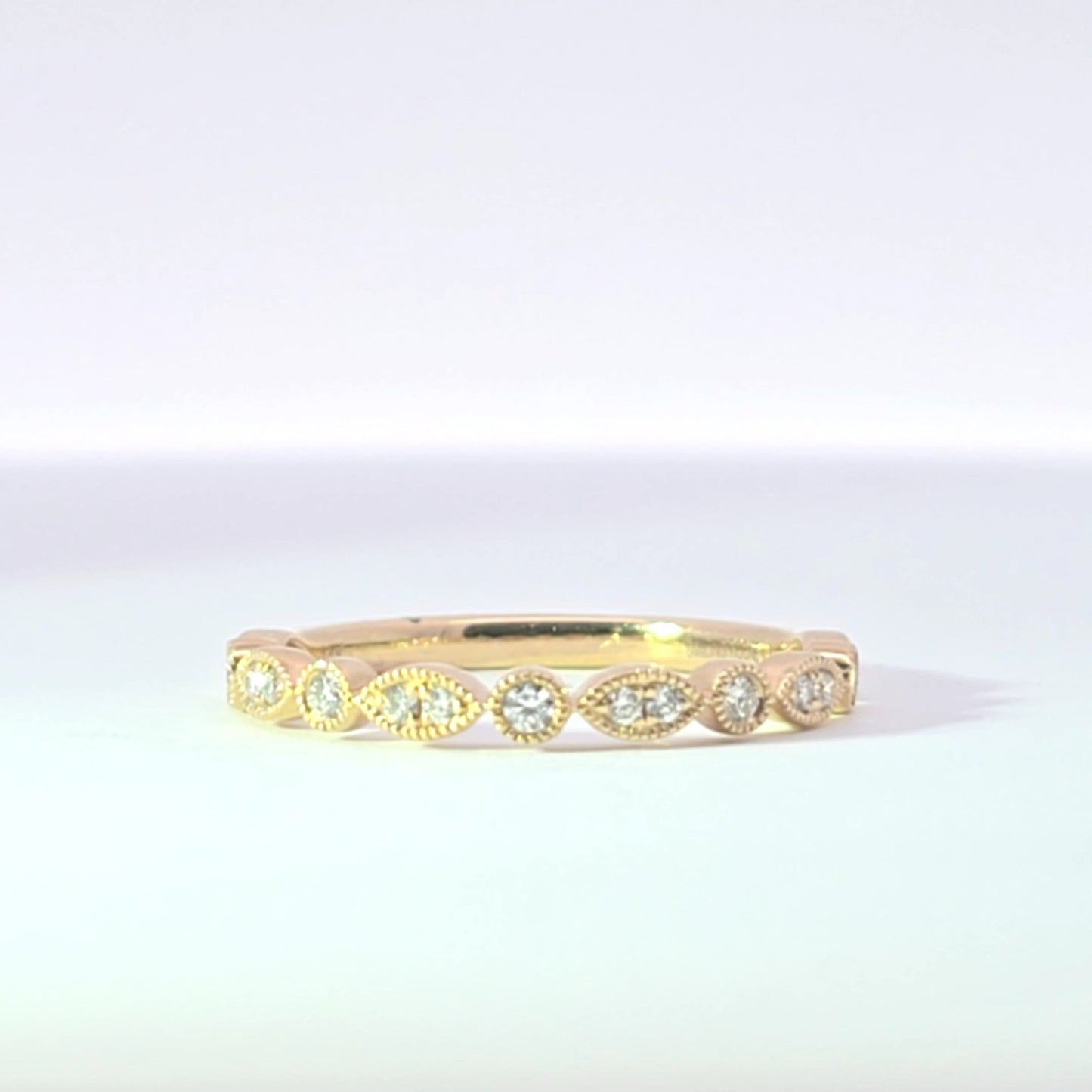 Sage Diamond Wedding Band - Lu and Lo Jewellery