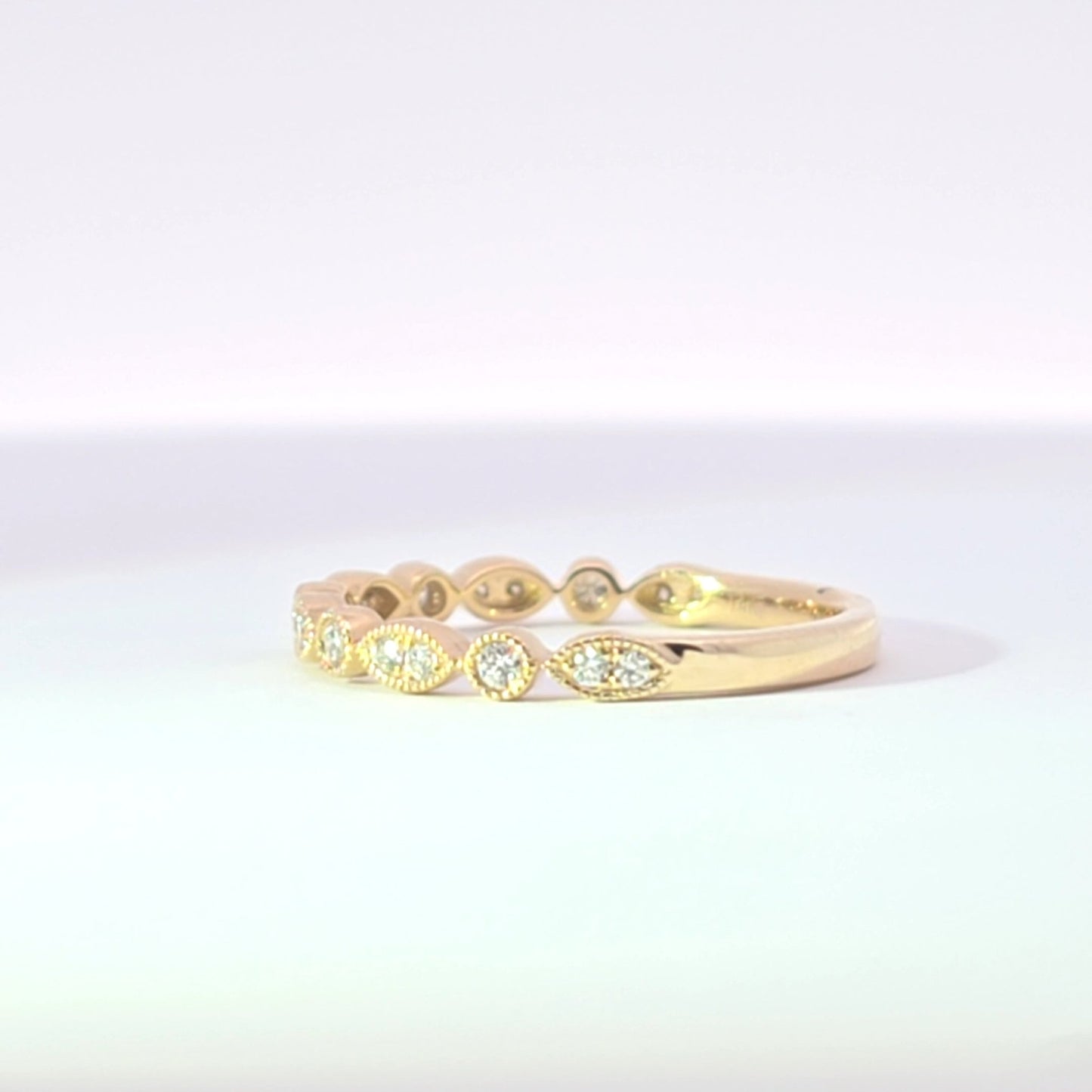 Sage Diamond Wedding Band - Lu and Lo Jewellery