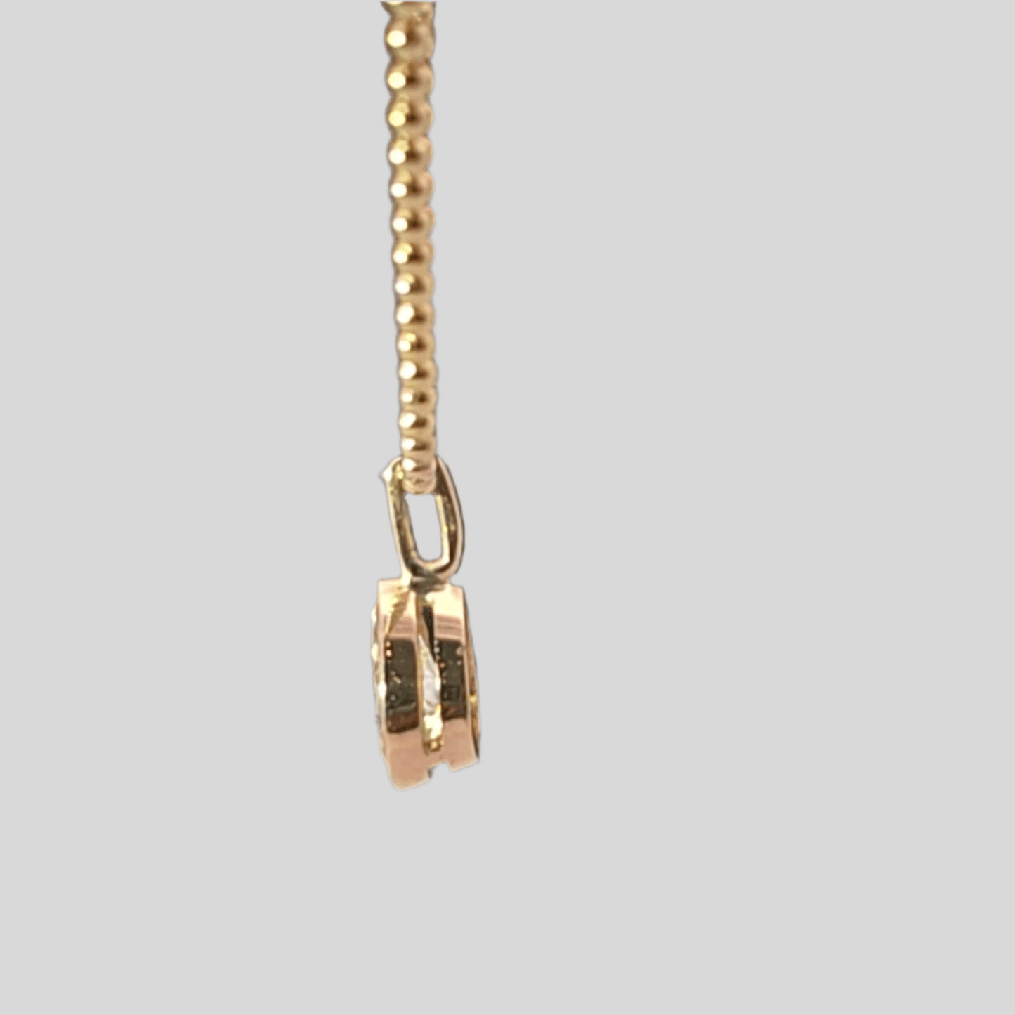 The Lumi Pear Lab Diamond Bead Necklace - Lu and Lo Jewellery