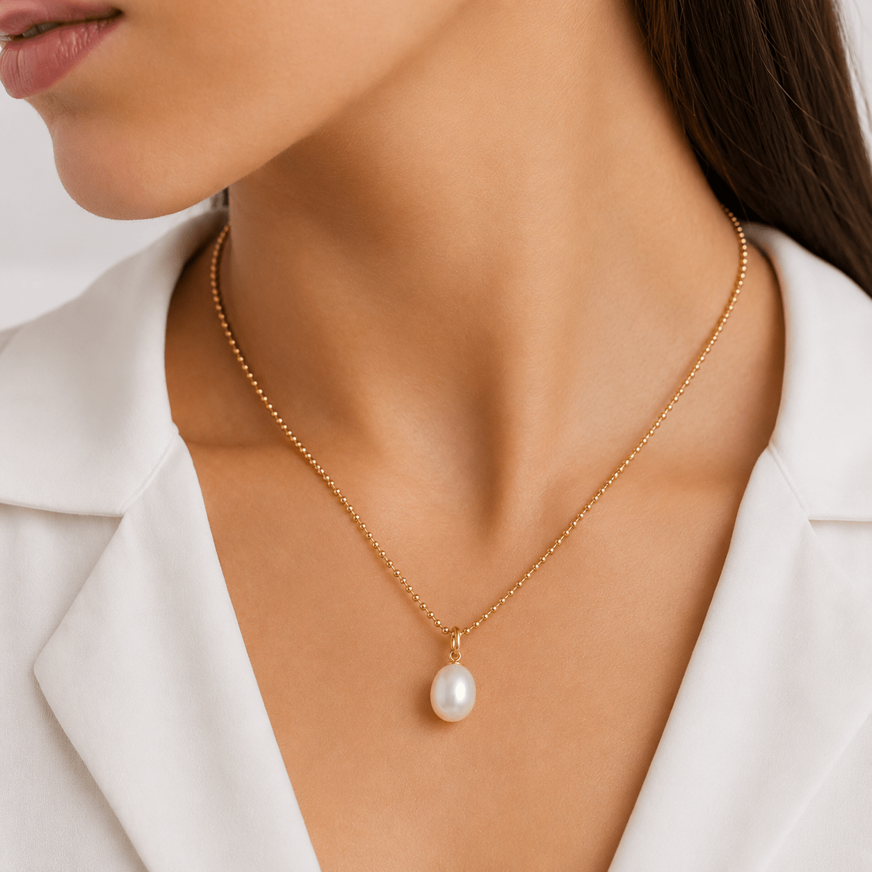 The Pearl Drop Pendant - Lu and Lo Jewellery