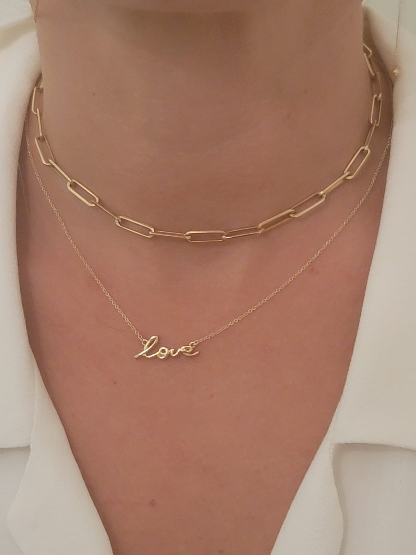 Wearing Love Featuring Cable Chain Necklace