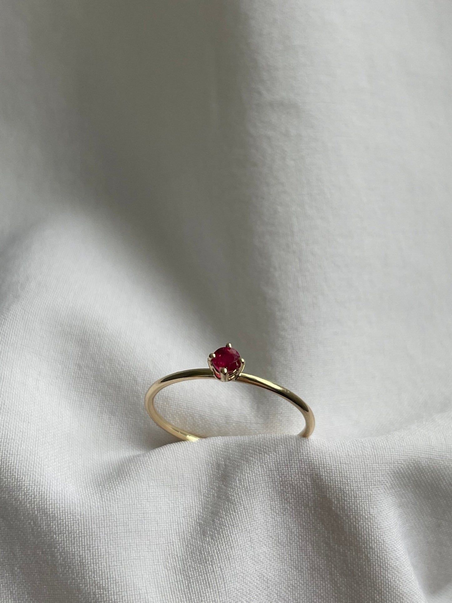Personalized Birthstone Ring - Close View