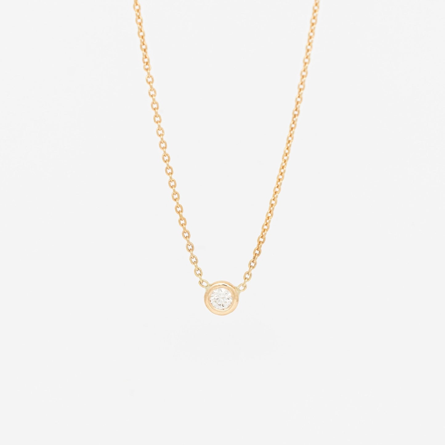 Solo Diamond Necklace - Close View