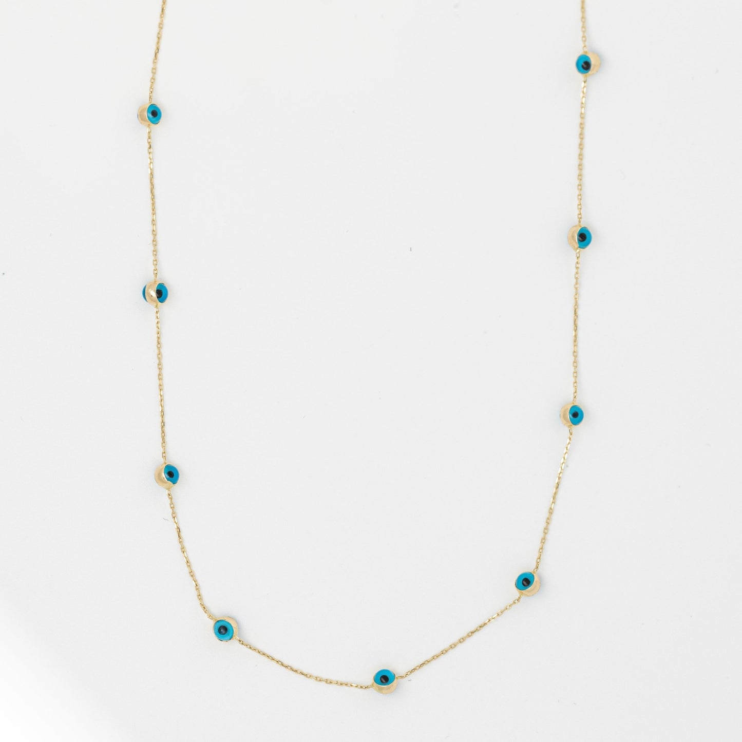 Mavi Evil Eye Glass Stones Necklace