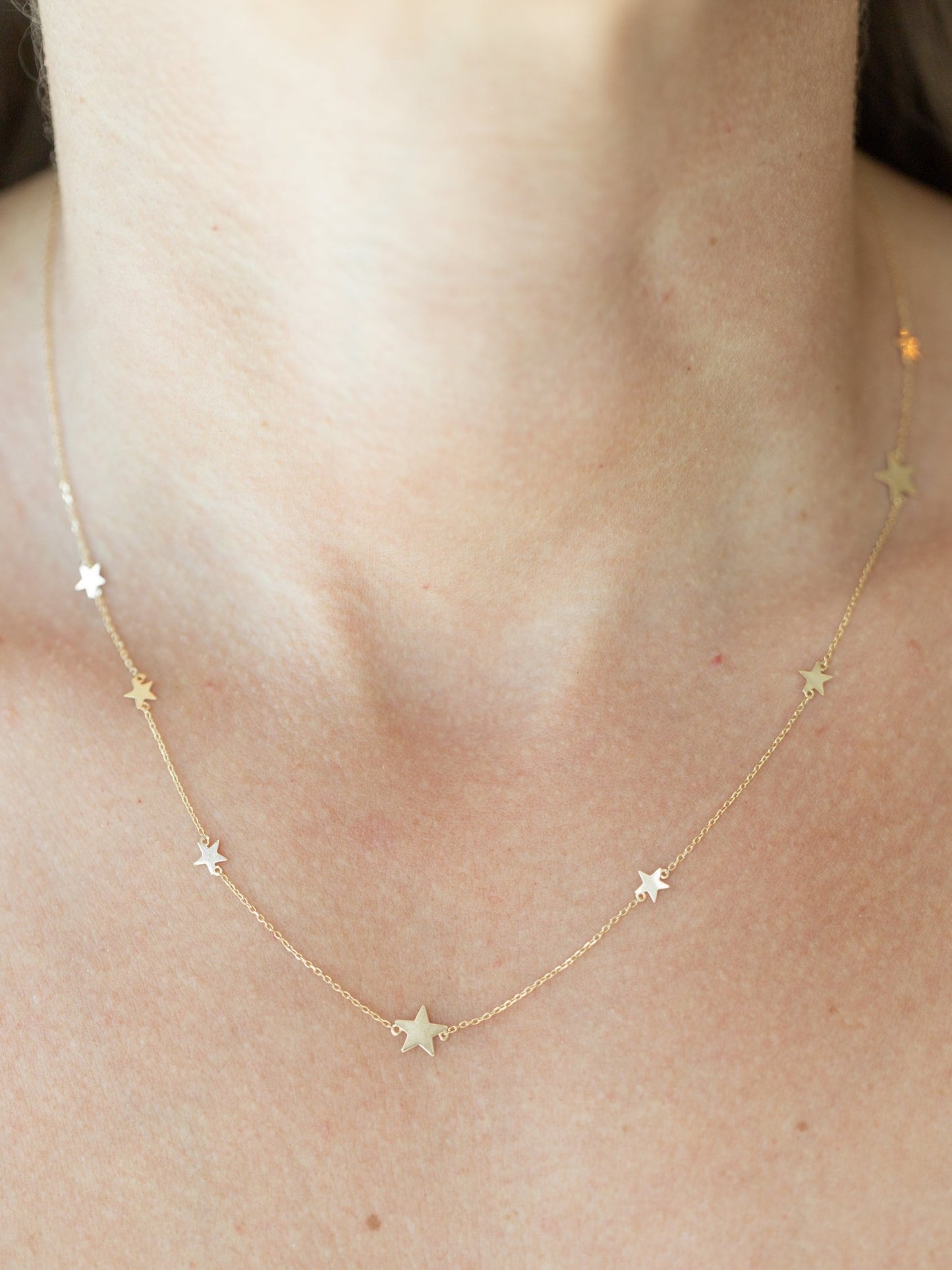 Wearing Star Bright Necklace