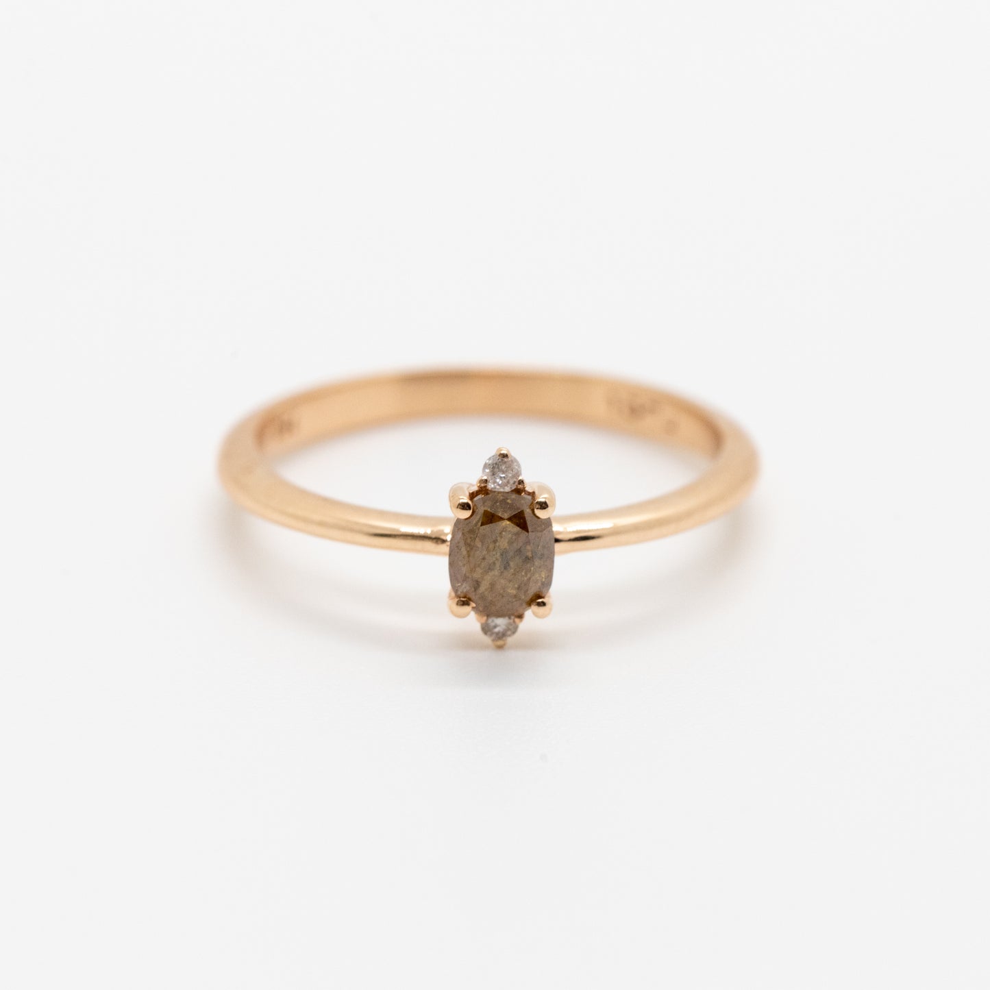 Charlotte Cushion Cut Champagne Diamond Ring