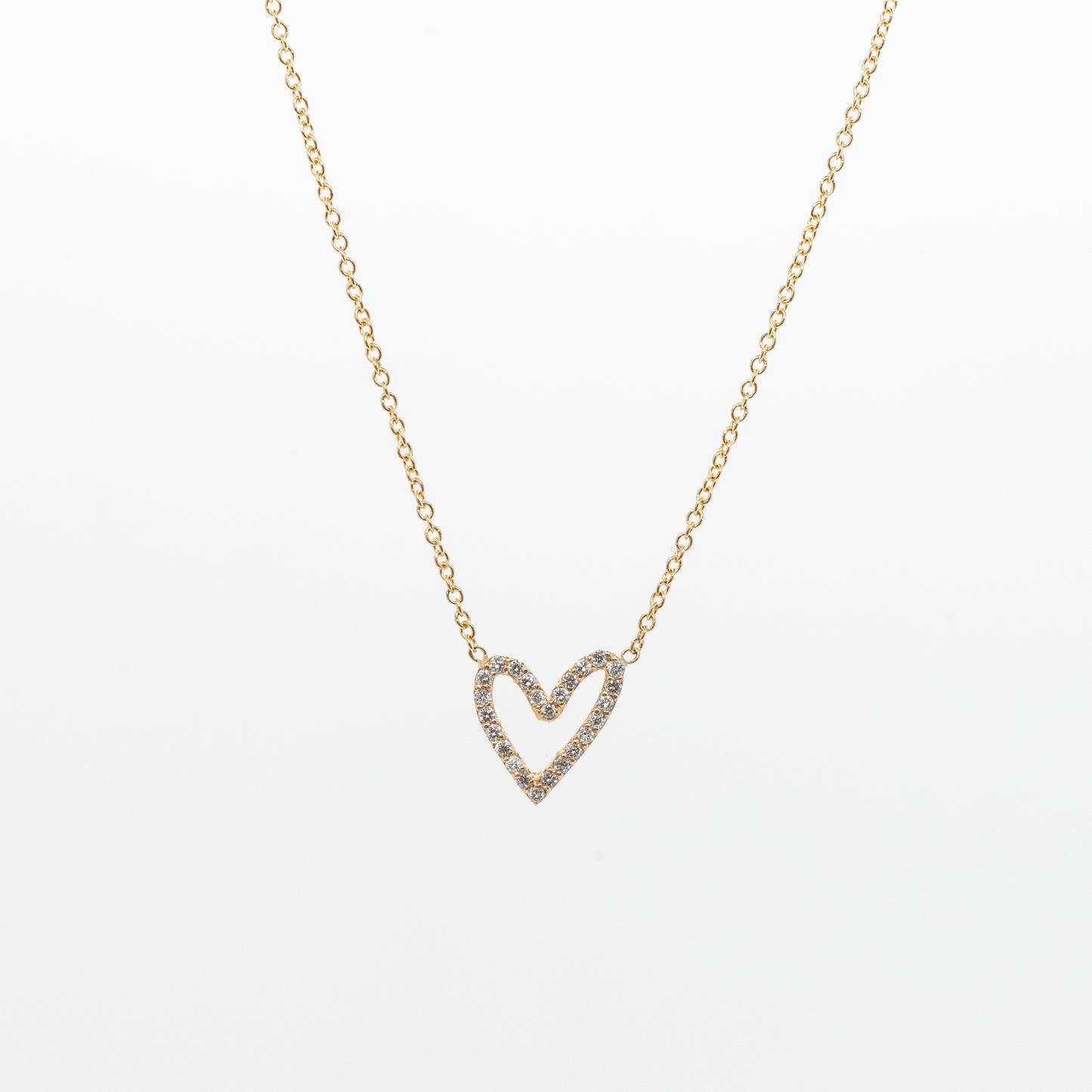 Diamond Heart Pendant Necklace