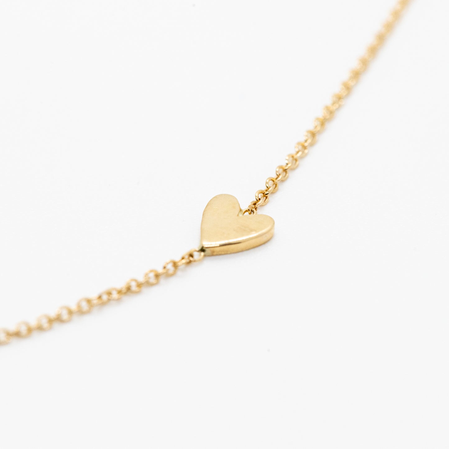 Petite Mini Heart Necklace - Close View