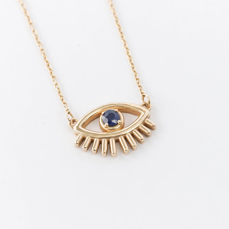 Lashy Evil Eye Necklace - Protection & Style - Lu and Lo Jewellery