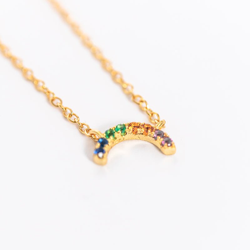 Colorful Gemstone Necklace - Close View