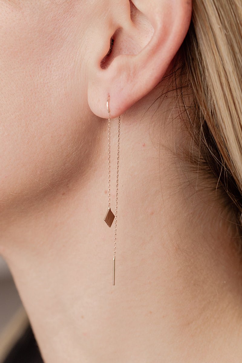 Threader Earring Diamond Shape