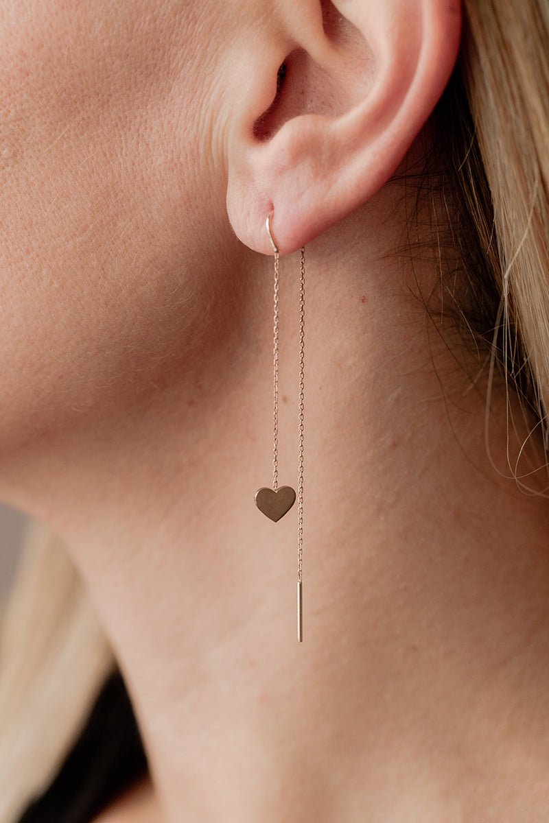 Threader Earring Heart