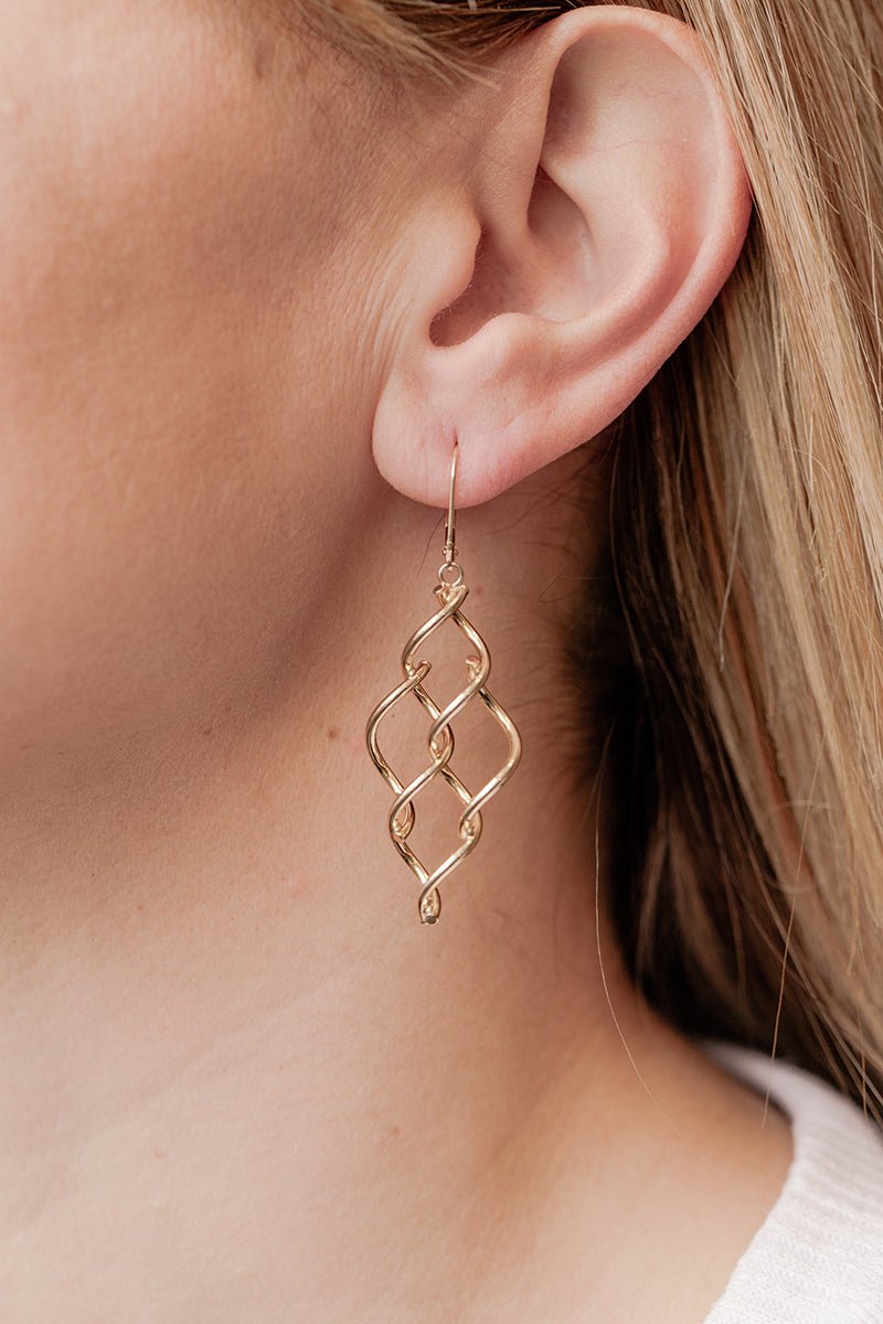Wearing The Twister Earring