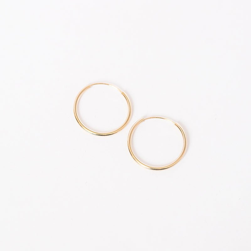 Lightest Small Hoops (14mm diameter)