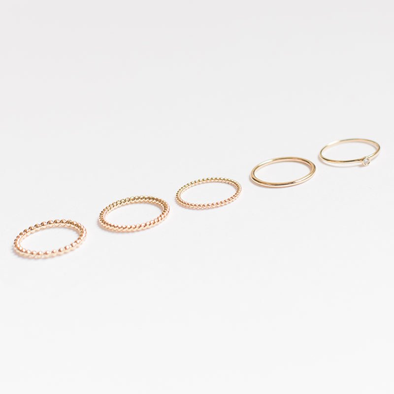 Teeny Round Diamond Ring