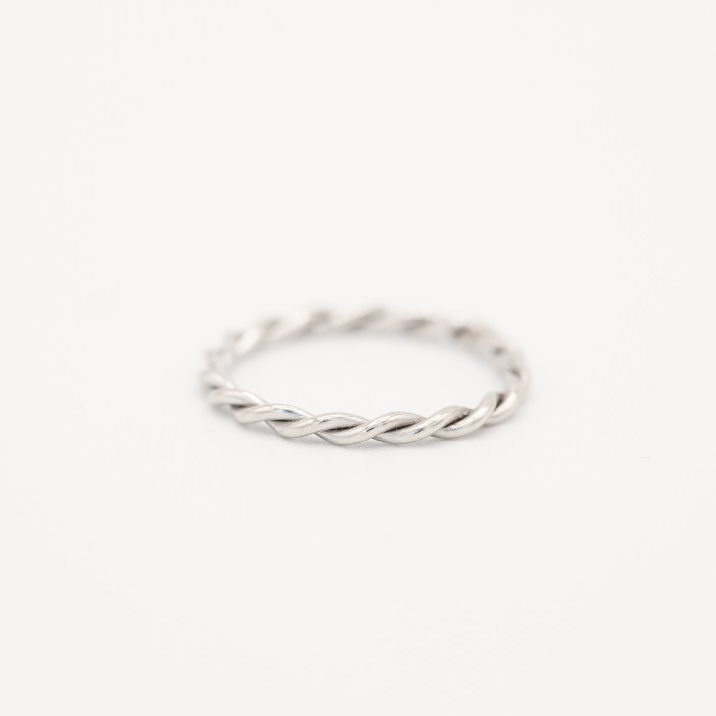 Selene Twist Promise Ring - 14K White Gold