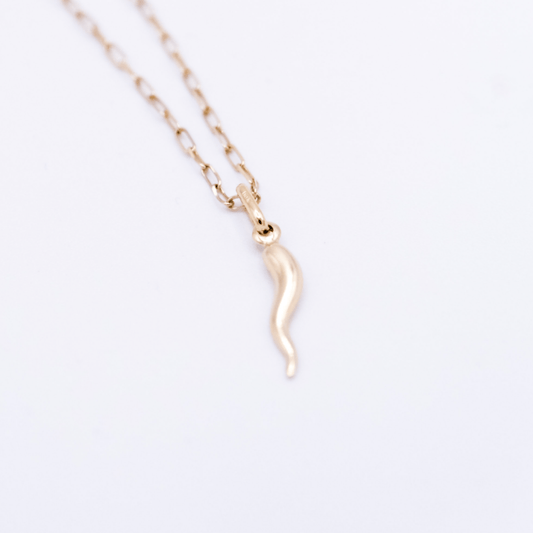 Italian Tradition Small Horn Necklace