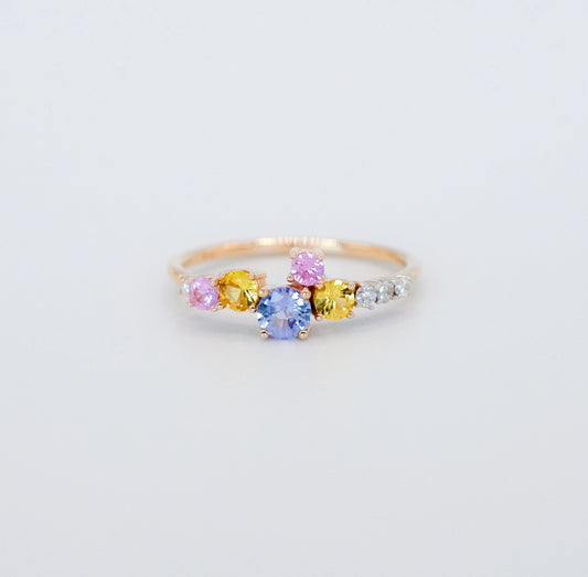 Softest Hue Pastel Sapphire Ring