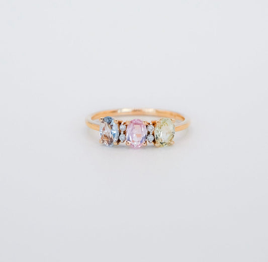 Softest Hue Unicorn Sapphire Ring