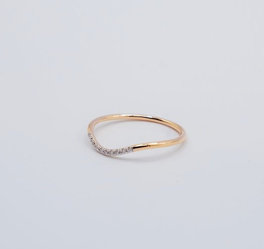 Pave Diamond Wave Ring