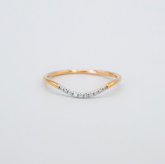 Pave Diamond Wave Ring