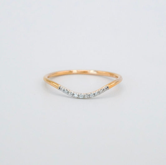Pave Diamond Wave Ring