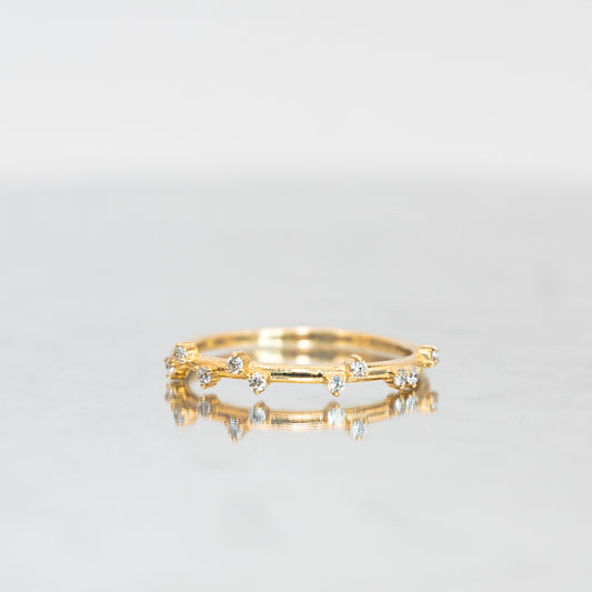 Seraphina Diamond Band Wedding or Promise Ring