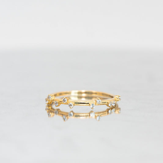 Seraphina Diamond Band Wedding or Promise Ring