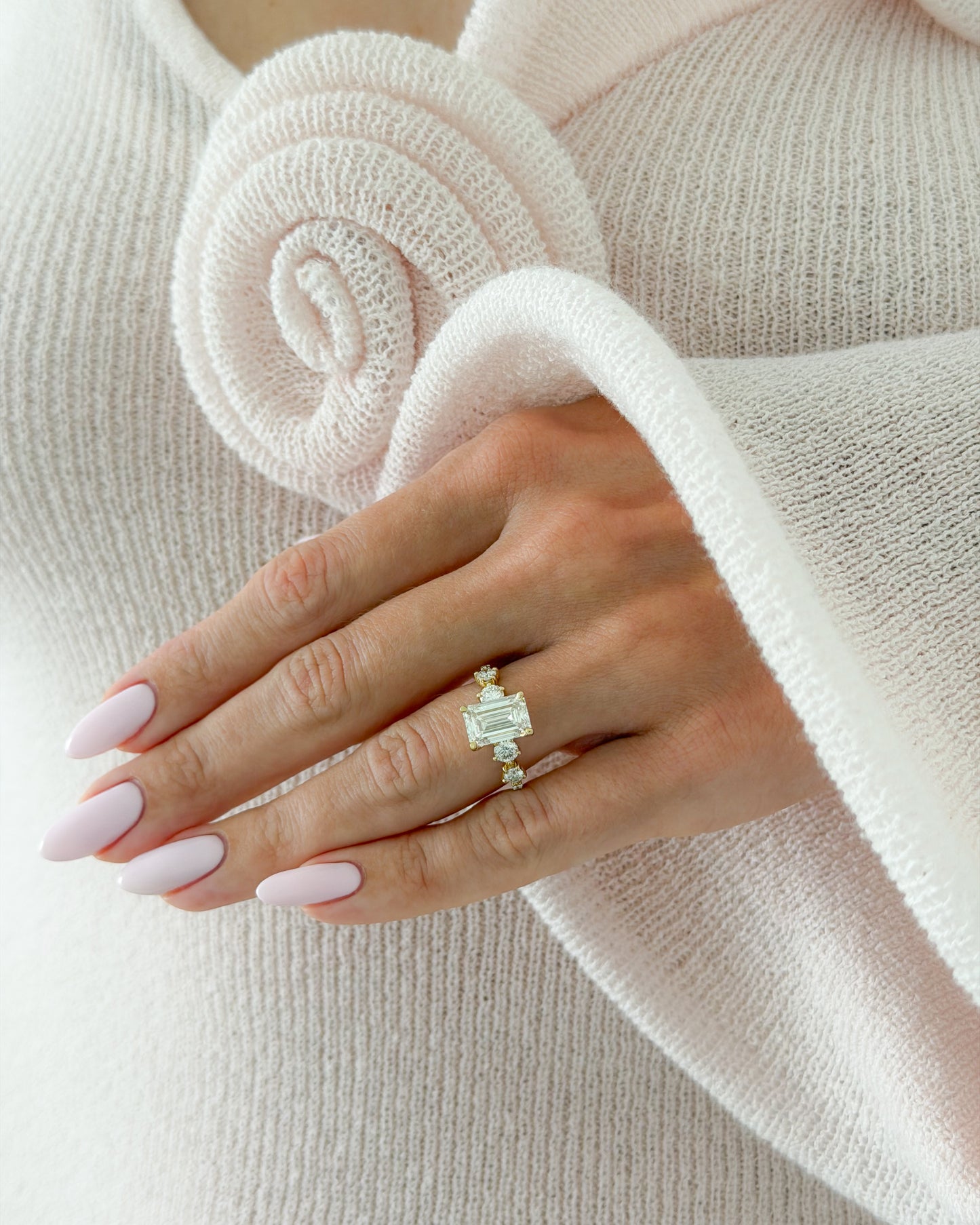Margot Ring — Emerald-Cut Lab-Grown Diamond - Lu and Lo Jewellery