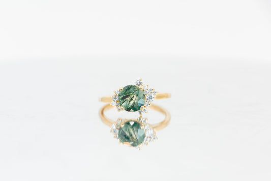 Zaria Moss Agate Ring
