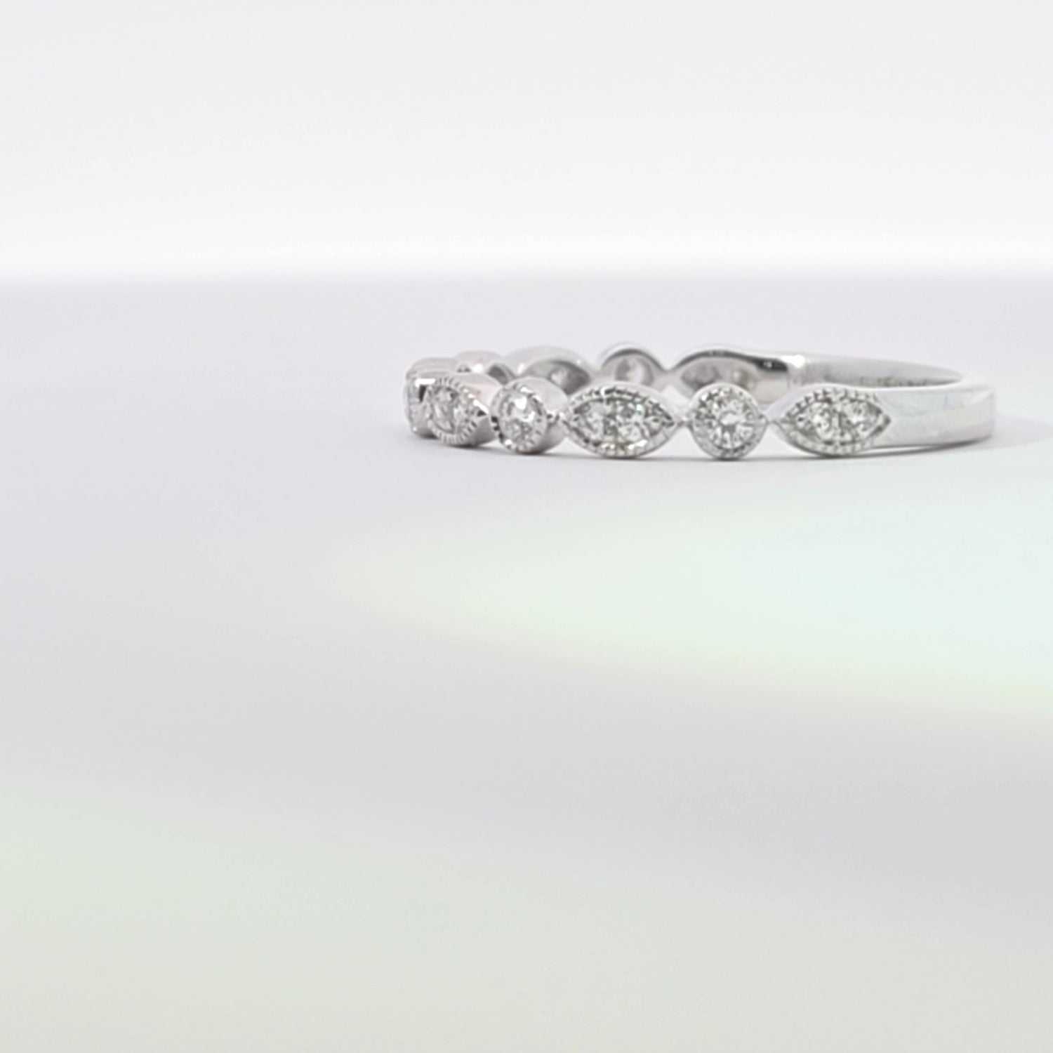Aurora Diamond Weding Band - Lu and Lo Jewellery