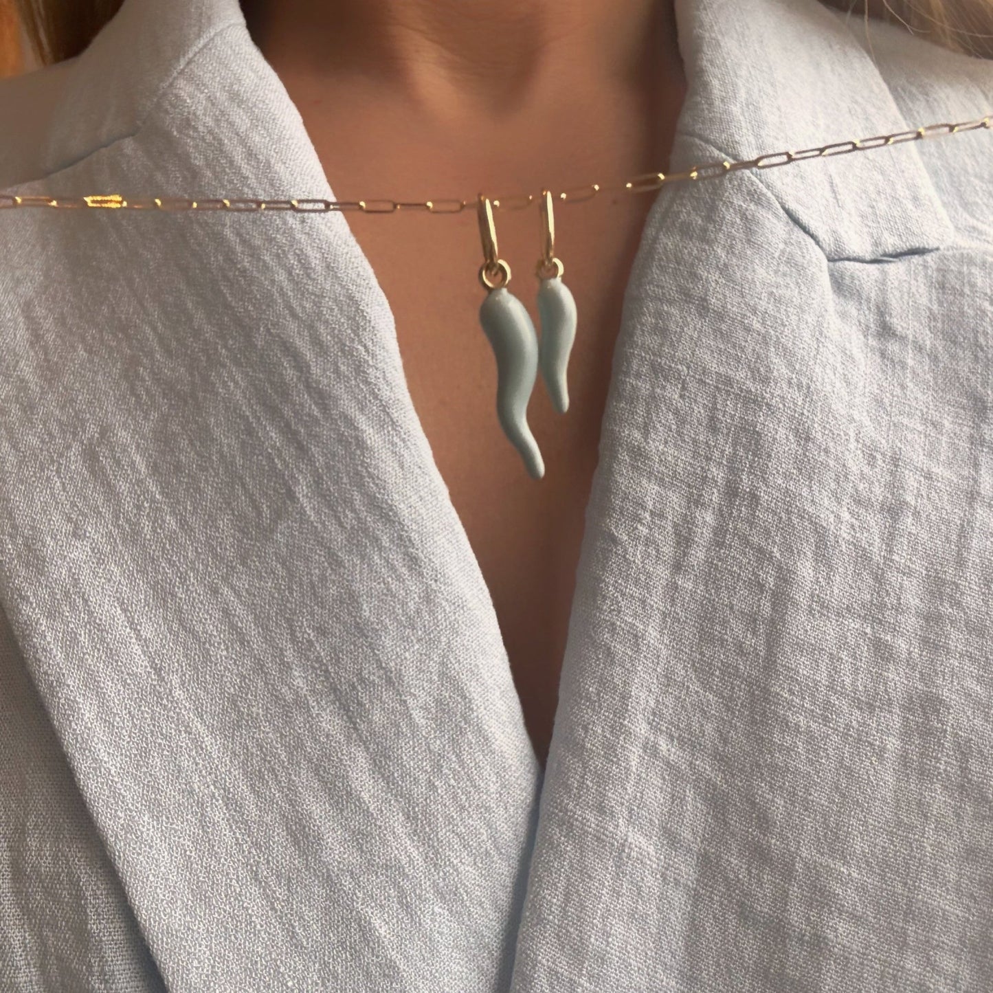 Azzurro Cornicello - Lu and Lo Jewellery