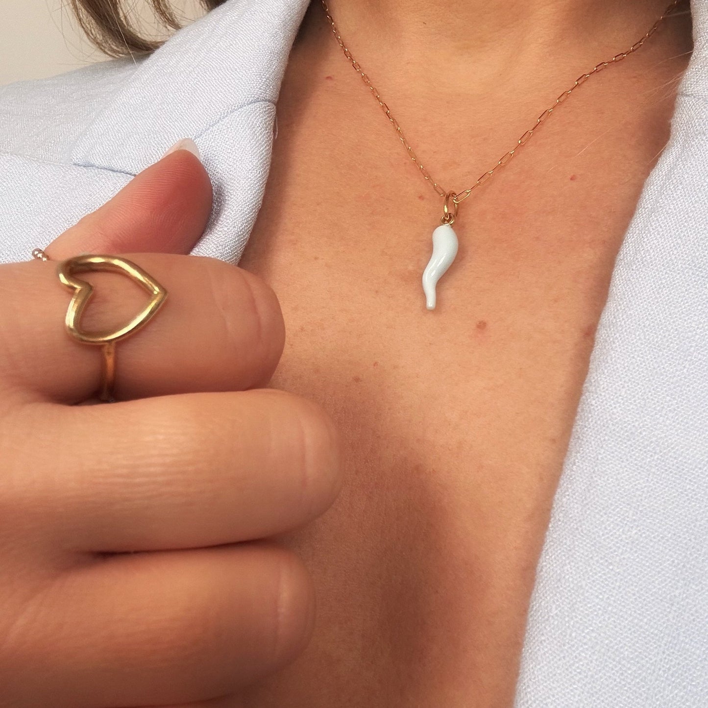 Azzurro Cornicello - Lu and Lo Jewellery