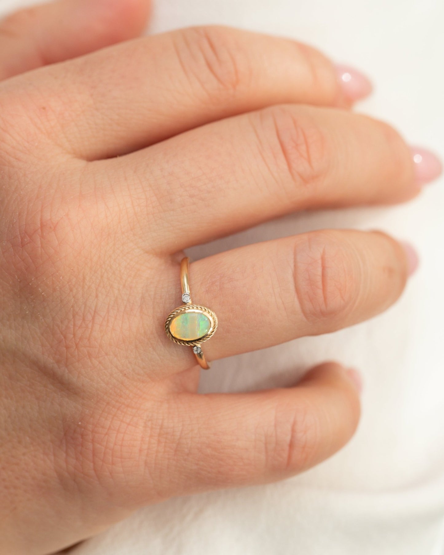 Celeste Opal Ring - Lu and Lo Jewellery