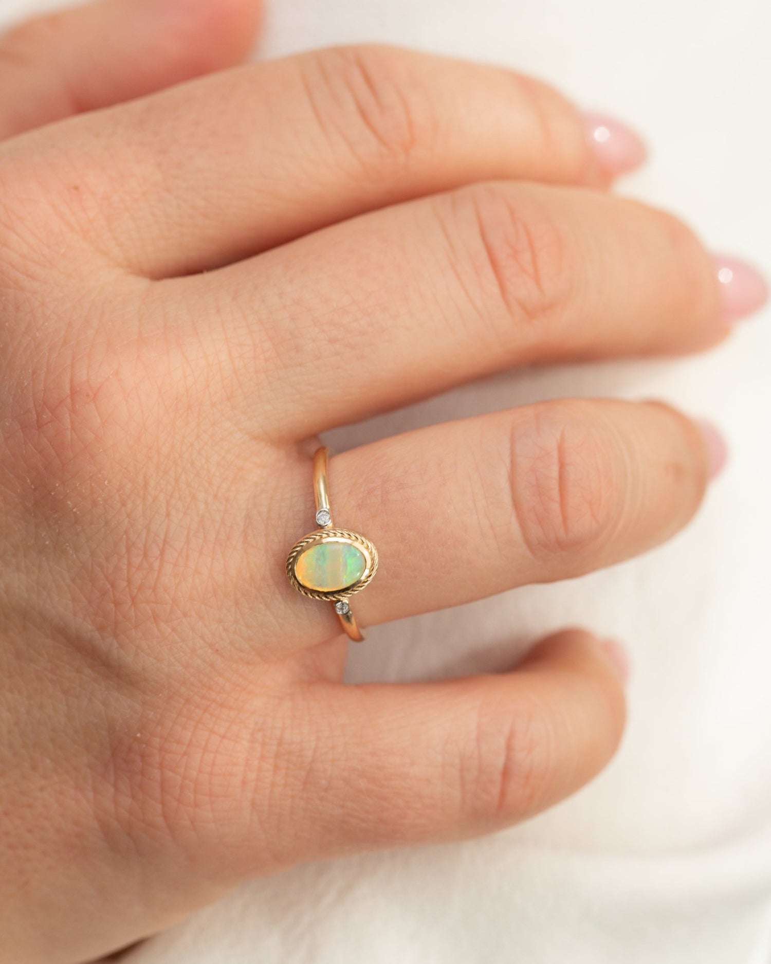 Celeste Opal Ring - Lu and Lo Jewellery