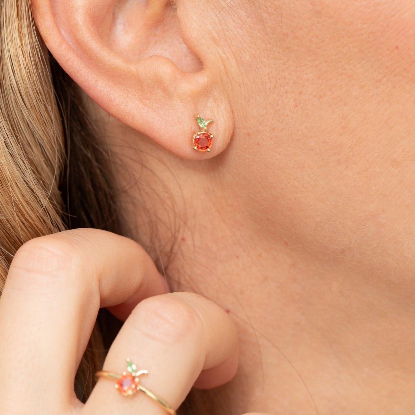 Cherry Studs - Lu and Lo Jewellery