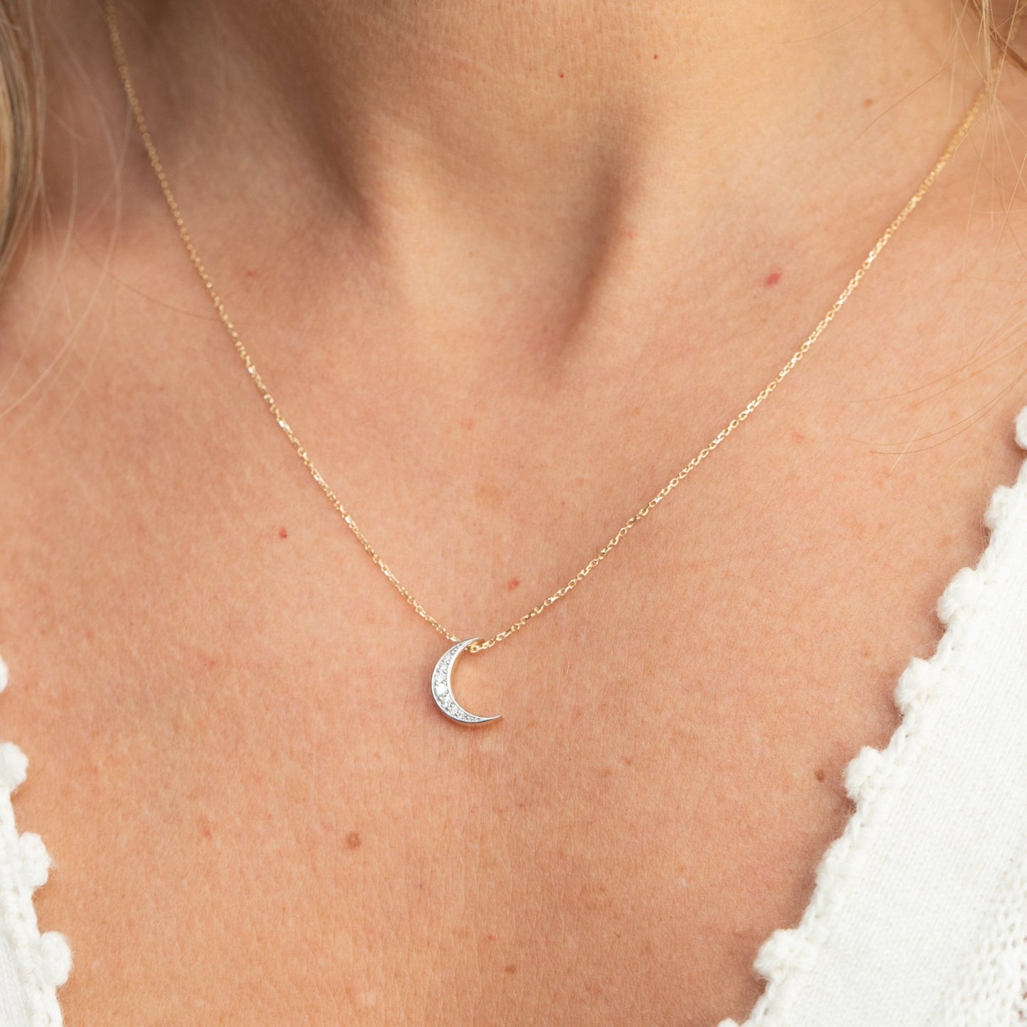 Crescent Glow Necklace - Lu and Lo Jewellery