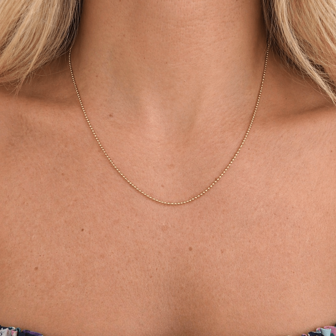 Diamond Cut Bead Chain - Lu and Lo Jewellery