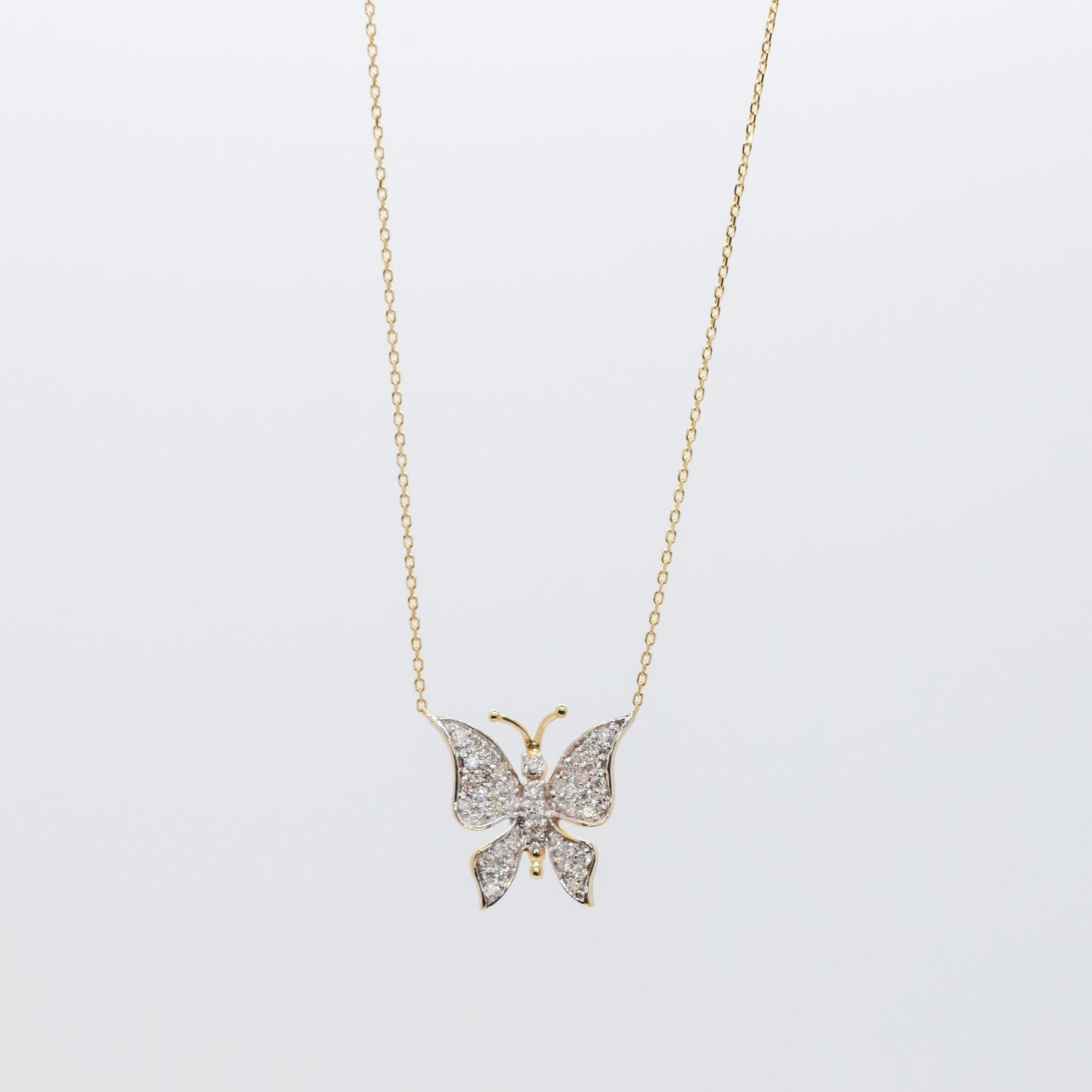 Diamond Flutterfly Necklace - Lu and Lo Jewellery