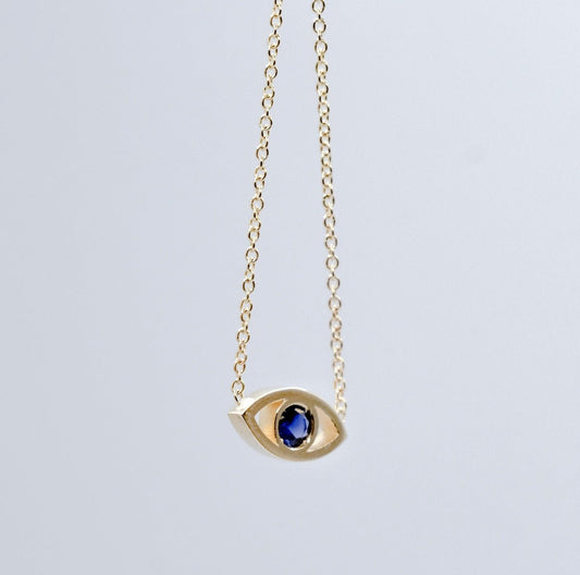 Protective Mati Evil Eye Necklace - Close View