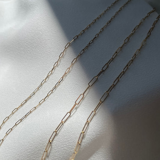 Small Paperclip Chain Necklace