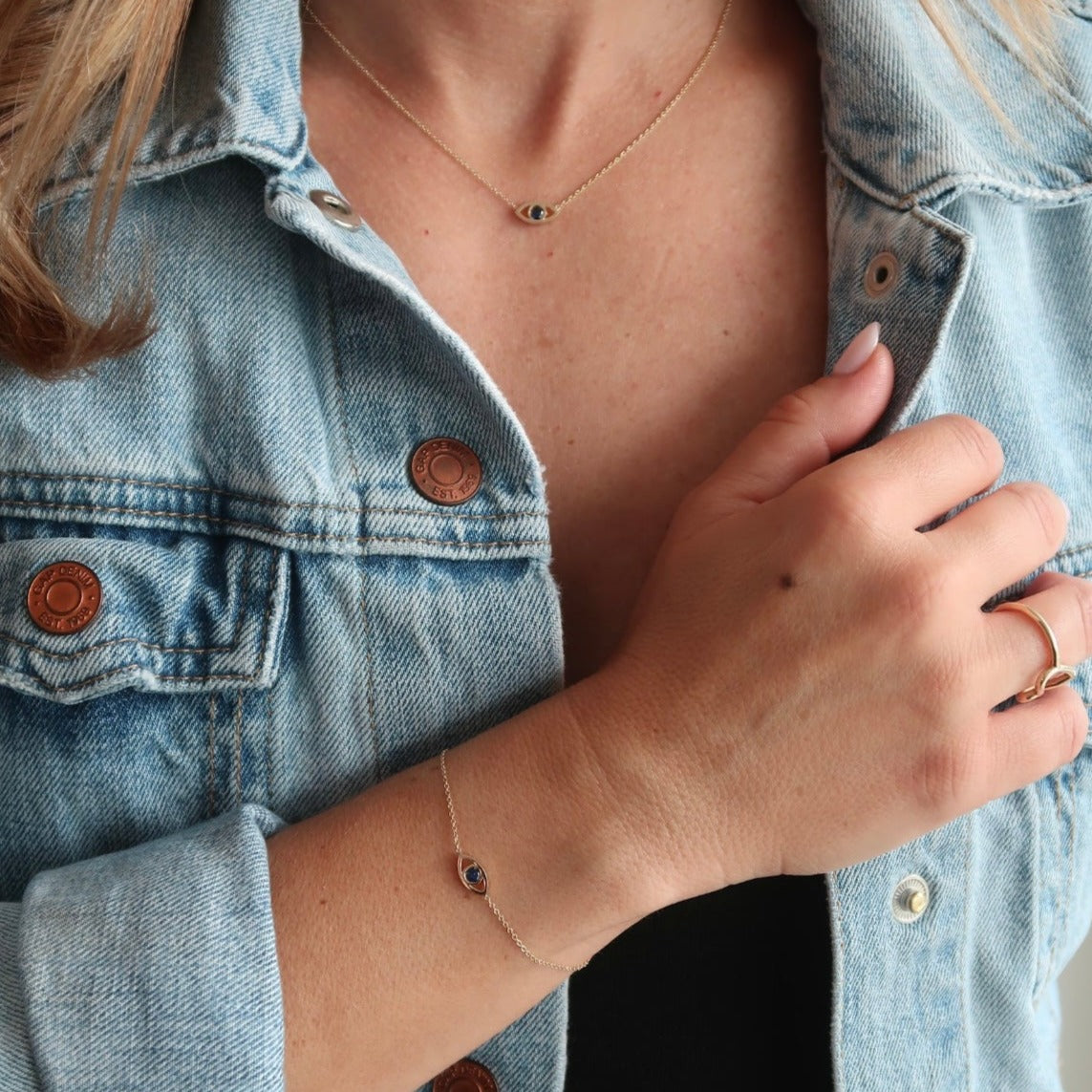 Wearing Protective Mati Evil Eye Bracelet - 2