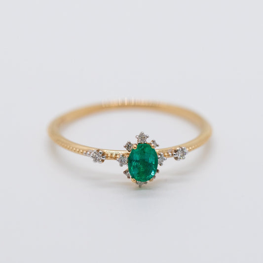 Jasmine Emerald Ring - Lu and Lo Jewellery