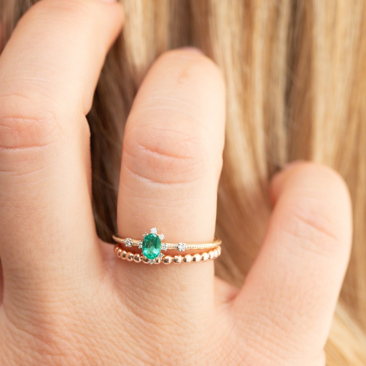 Jasmine Emerald Ring - Lu and Lo Jewellery